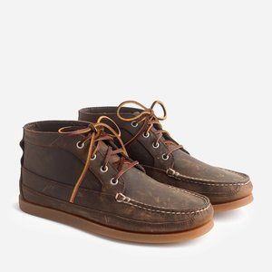 Sperry J. Crew Brown Leather Chukka Mens Sz 8.5